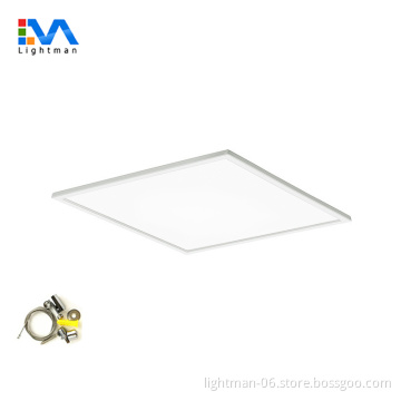 Office Lighting: 36W LED Panel Light, Square, 60x60cm, Recessed Ultrathin Ceiling Fixture